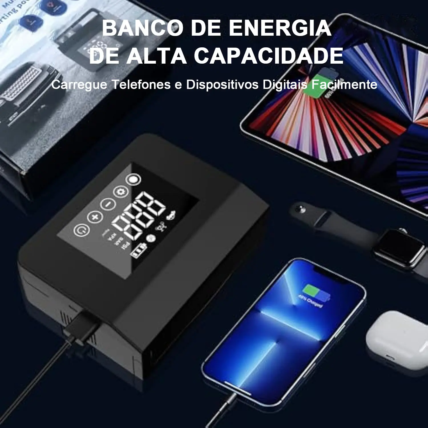 HIEHA 4000A 150PSI Arrancador de Bateria 4 em 1 - 4
